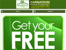 Tablet Screenshot of carnationhomecleaninginc.com